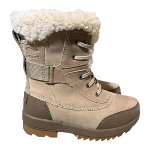 Sorel Women's Beige Tan Shearling Lined Winter Boots